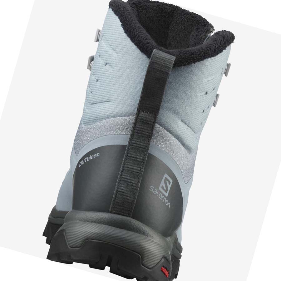 Salomon OUTBLAST THINSULATE™ CLIMASALOMON™ WATERPROOF Téli Csizma Női Kék | HU 3013CTV